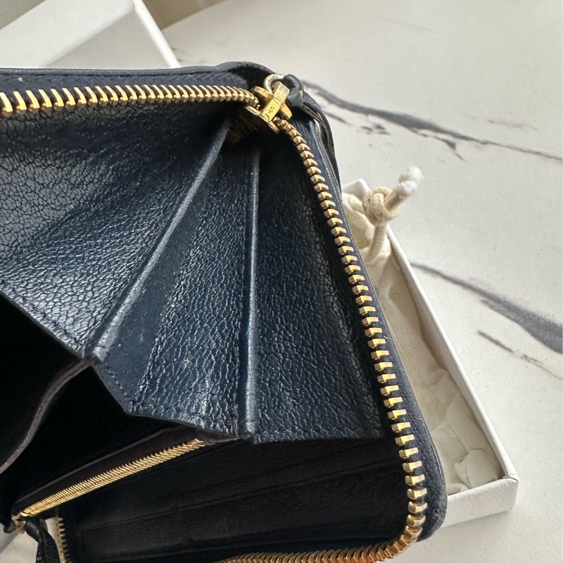 巴黎世家最甜長夾 還是藍色金釦-14