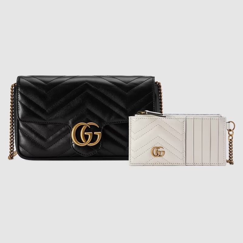 Gucci 女士 GG Marmont系列迷你鏈條WOC均碼碼常規、21cm*5cm*12cm-9