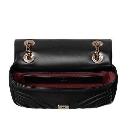 Gucci 女士 GG Marmont系列小號肩背包均碼碼小號、22cm*6cm*12.5cm-3