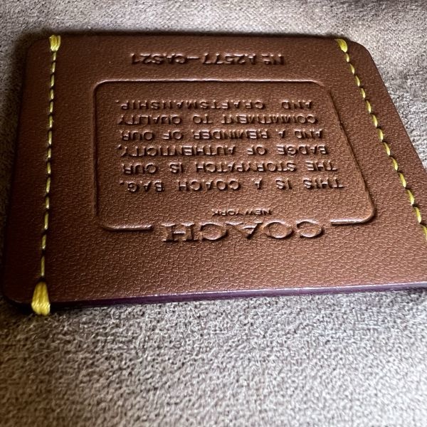 Coach 全新卡其色老花馬鞍包-9