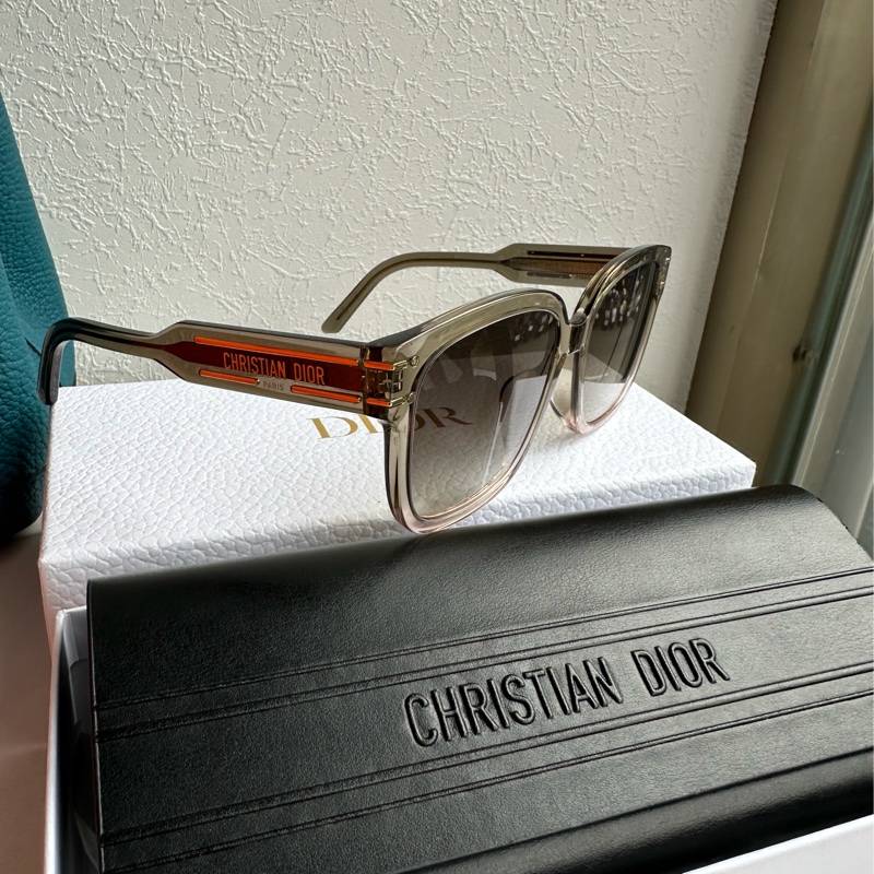Dior超級美 漸層灰茶墨鏡-0