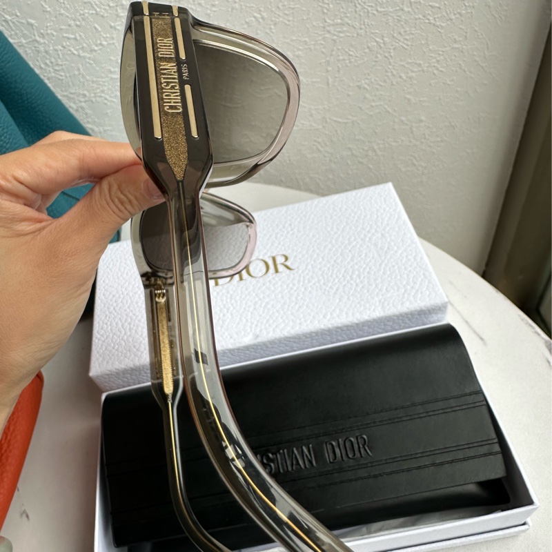 Dior超級美 漸層灰茶墨鏡-7