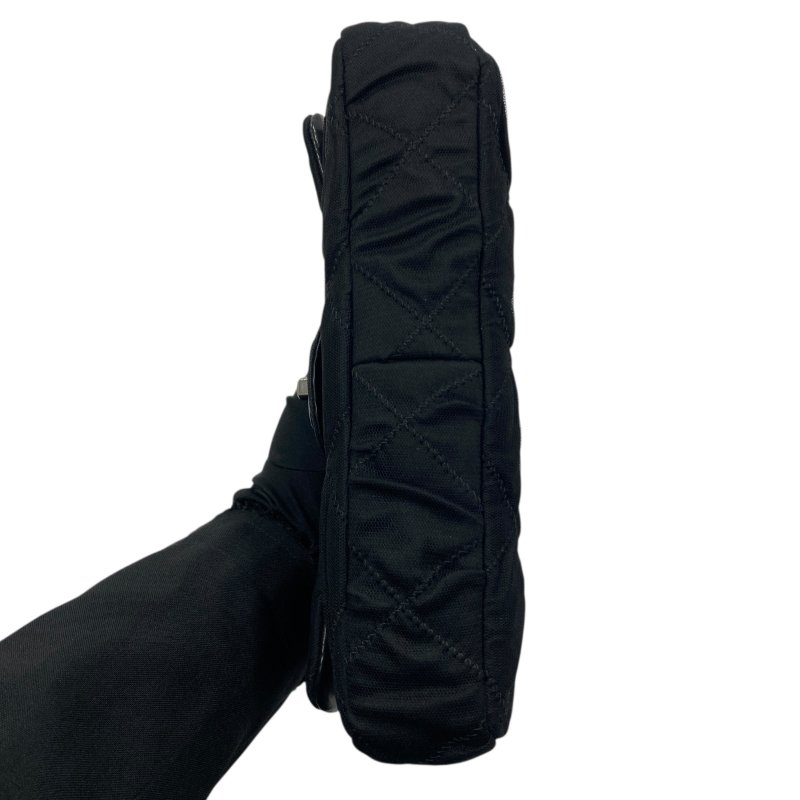 CHANEL 香奈兒 肩背包 尼龍 黑色 銀釦-4