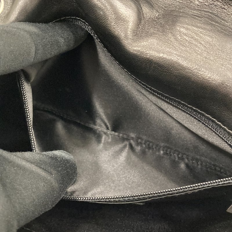 CHANEL 香奈兒 肩背包 尼龍 黑色 銀釦-9