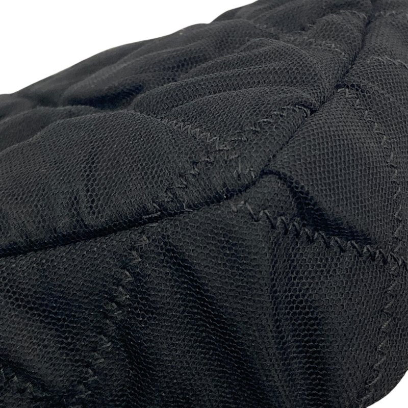 CHANEL 香奈兒 肩背包 尼龍 黑色 銀釦-12