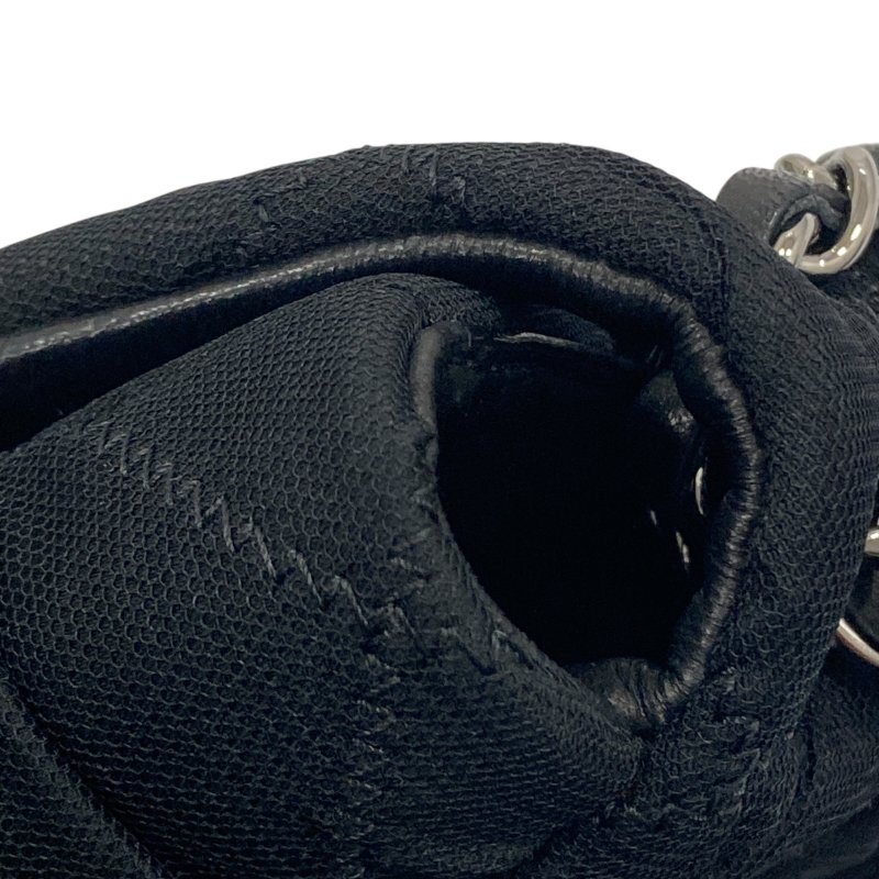 CHANEL 香奈兒 肩背包 尼龍 黑色 銀釦-15