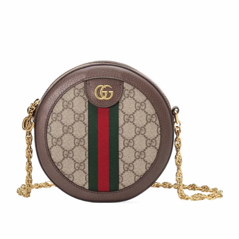 Gucci 女士 Ophidia系列GG圓形迷你肩背包均碼碼MINI、18.5cm*5cm*18.5cm-0