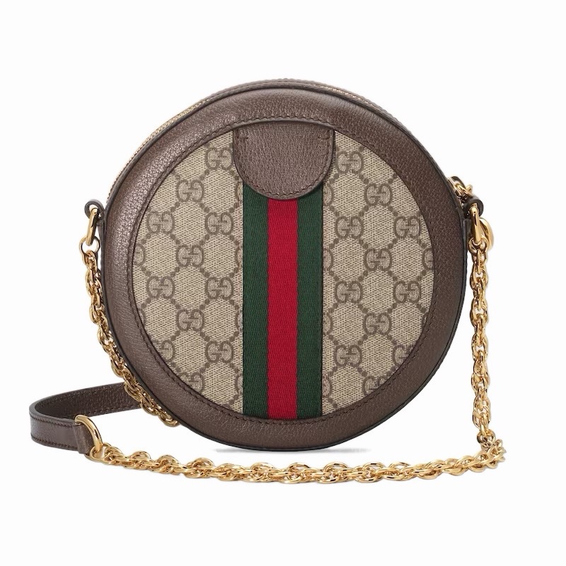 Gucci 女士 Ophidia系列GG圓形迷你肩背包均碼碼MINI、18.5cm*5cm*18.5cm-6