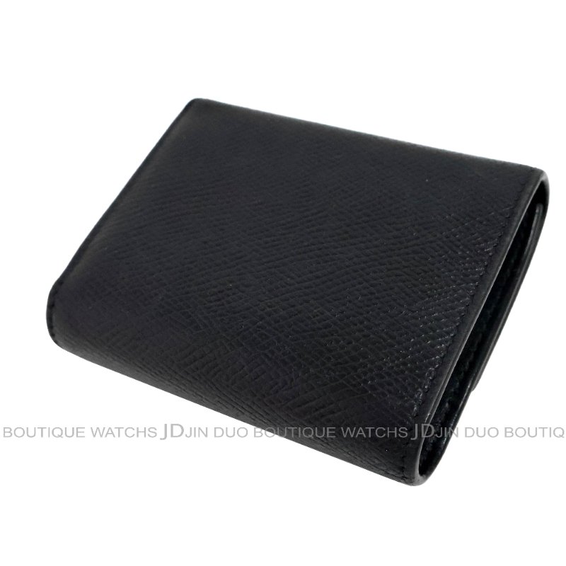 金鐸精品~C779 CELINE 經典燙金LOGO粒面小牛皮釦式零錢袋三折短夾-3