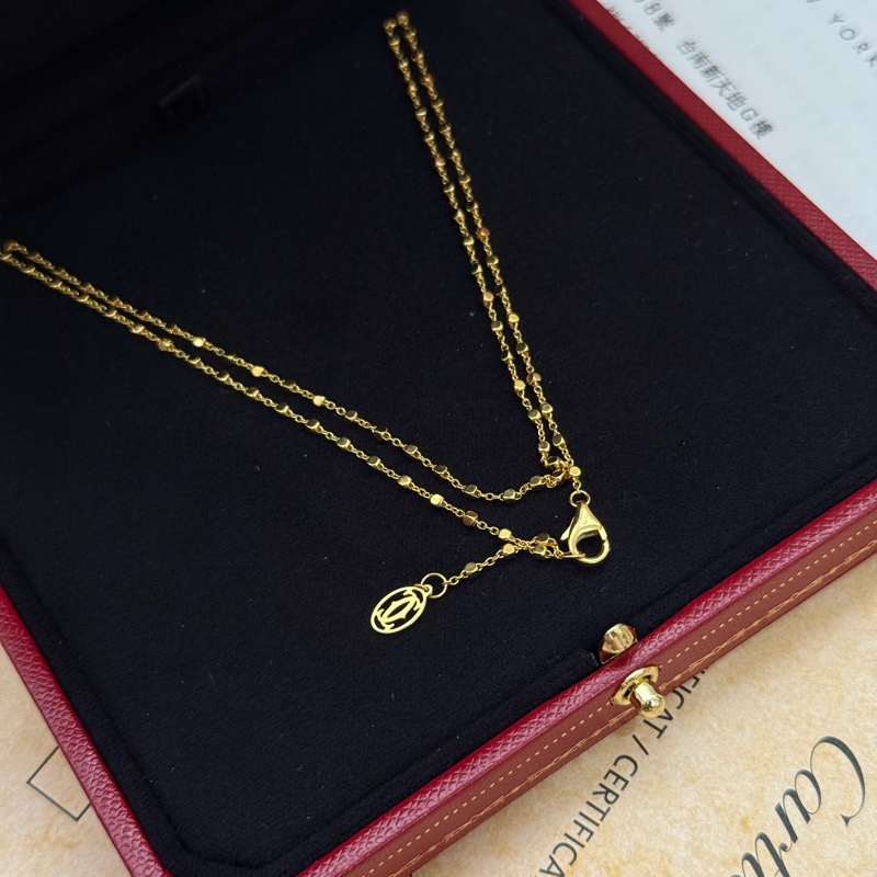 （台灣專櫃購證全配）Cartier CUBE 18k 方塊項鍊-3