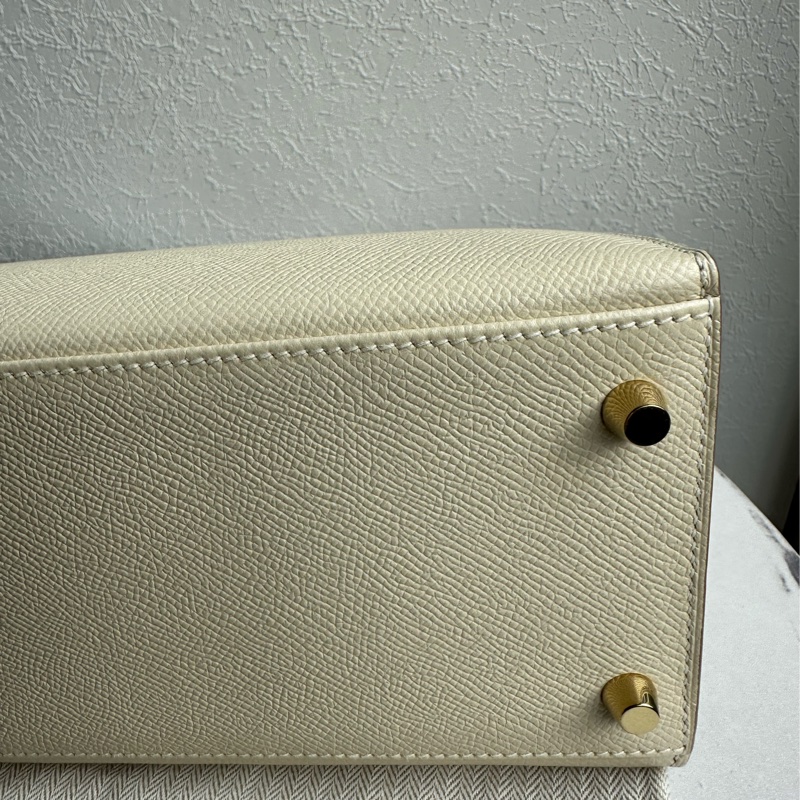 Hermes Kelly 奶昔白金釦 kelly28 氣質女神-14