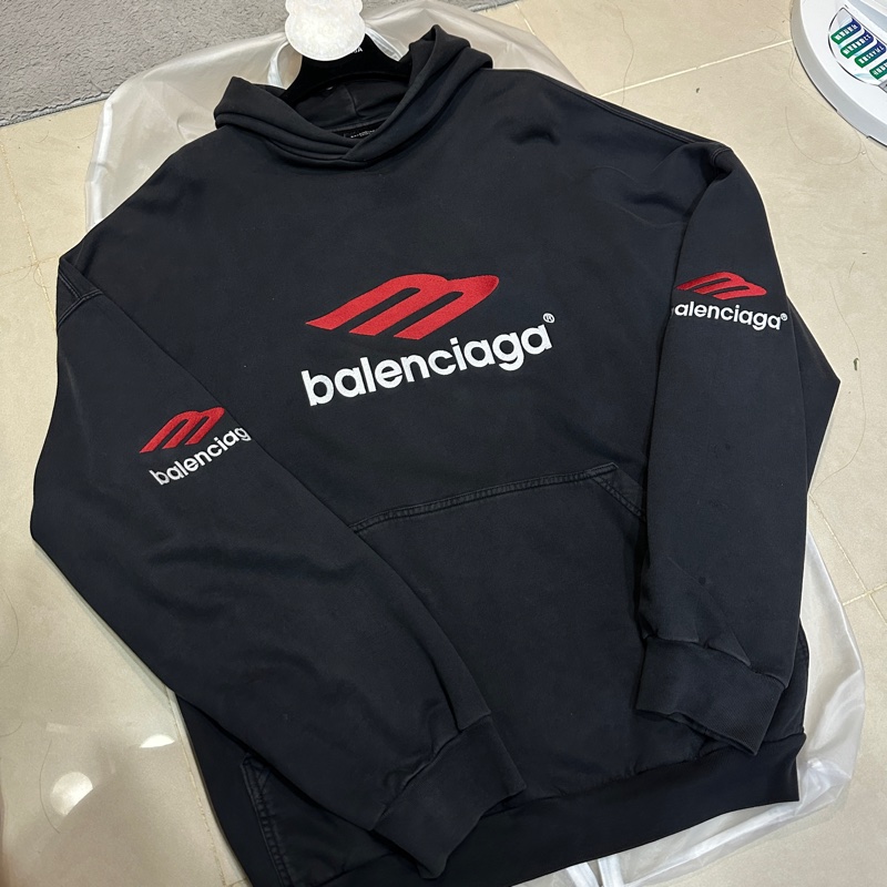 巴黎世家 Balenciaga 3b 刺繡 帽踢 帽t 超稀有款-0