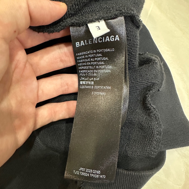 巴黎世家 Balenciaga 3b 刺繡 帽踢 帽t 超稀有款-5