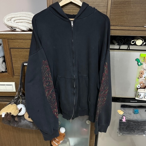 巴黎世家 Balenciaga 火焰 字體 連帽外套 棉外套