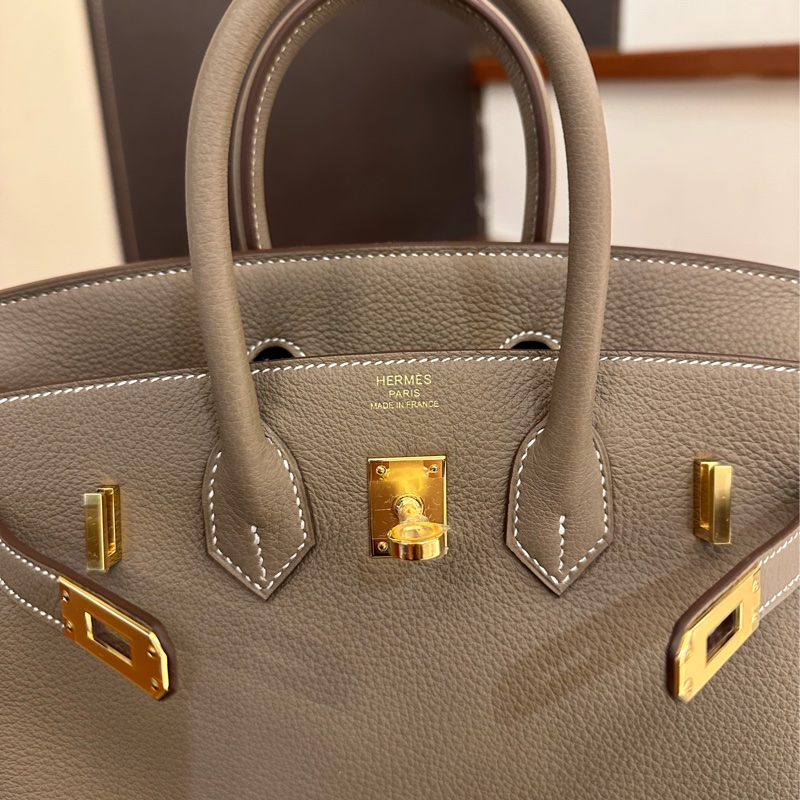 HERMES 大象灰金釦黃金尺寸BIRKIN25 未使用-3