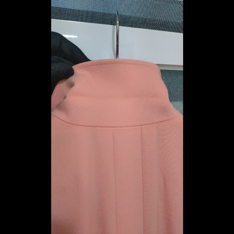 Chanel 粉色雙排釦長版外套-19