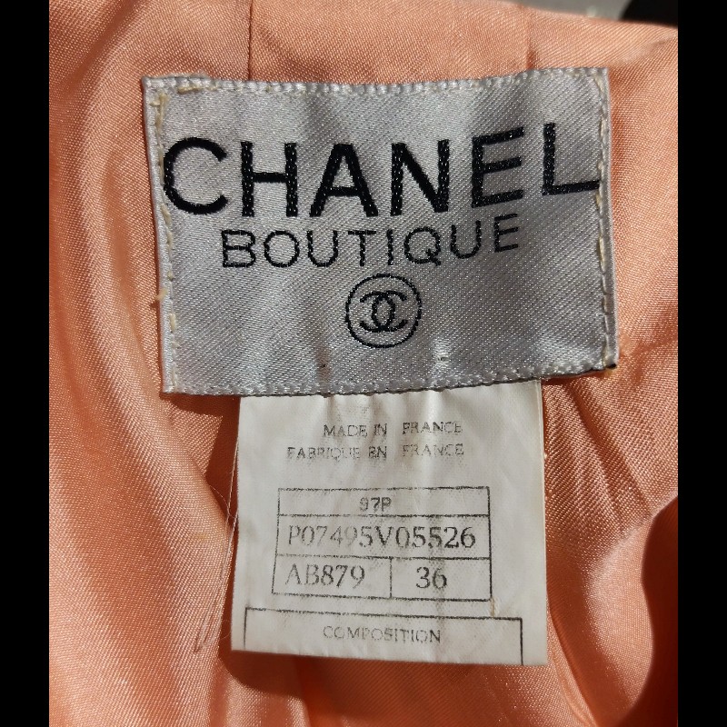 Chanel 粉色雙排釦長版外套-21
