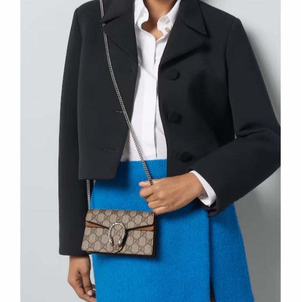 Gucci 女士 Dionysus系列GG Supreme迷你單肩包均碼 鋼印款碼超MINI、16.5cm*4cm*10cm-5