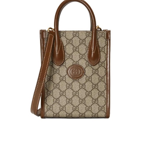 Gucci 女士 GG Retro系列迷你托特包均碼碼MINI、16cm*7cm*20cm