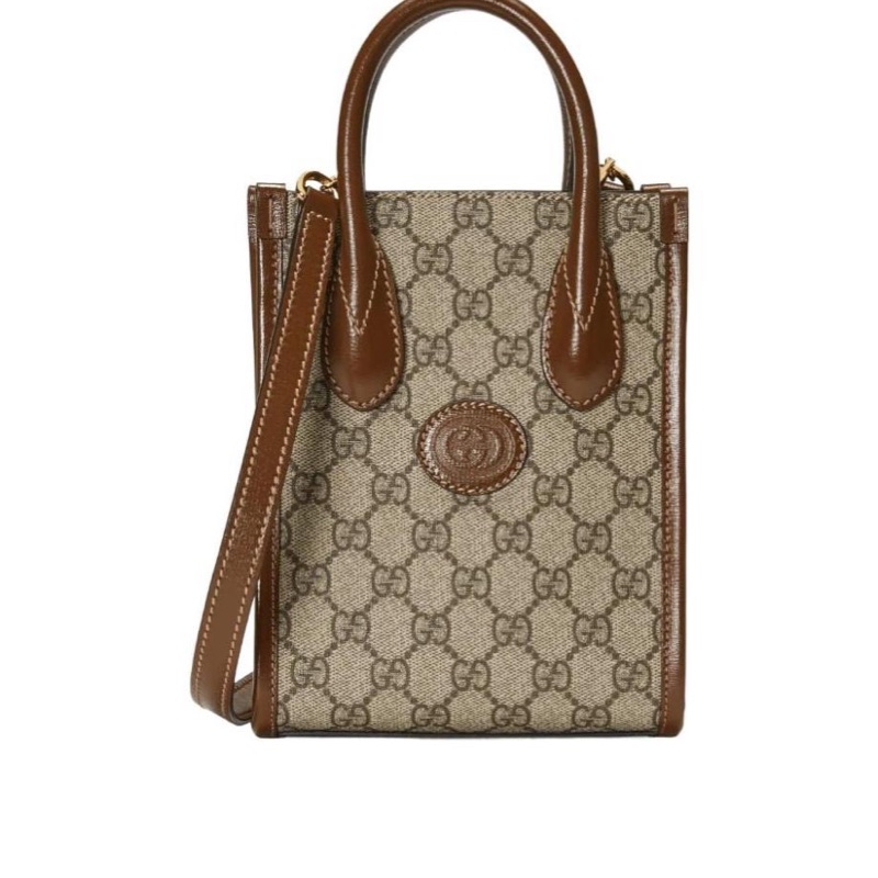 Gucci 女士 GG Retro系列迷你托特包均碼碼MINI、16cm*7cm*20cm-0