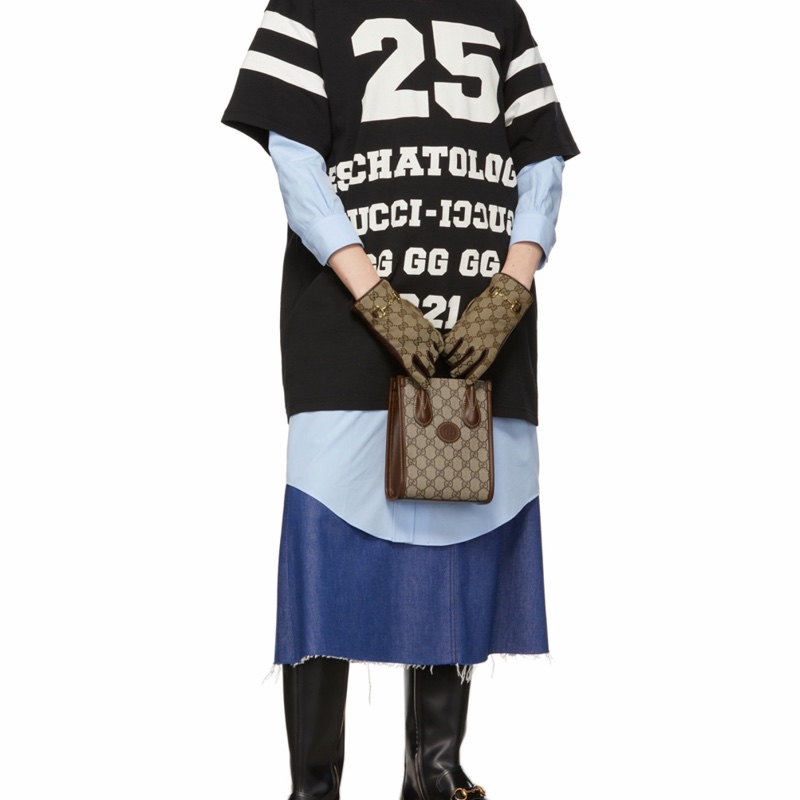 Gucci 女士 GG Retro系列迷你托特包均碼碼MINI、16cm*7cm*20cm-6