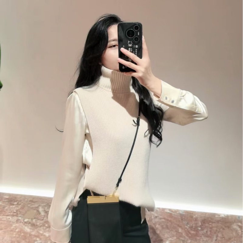 MaxMara -Sabbia 羊絨 寬袖高領馬甲-2