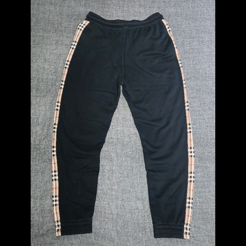 Burberry 格紋飾邊運動棉褲-6