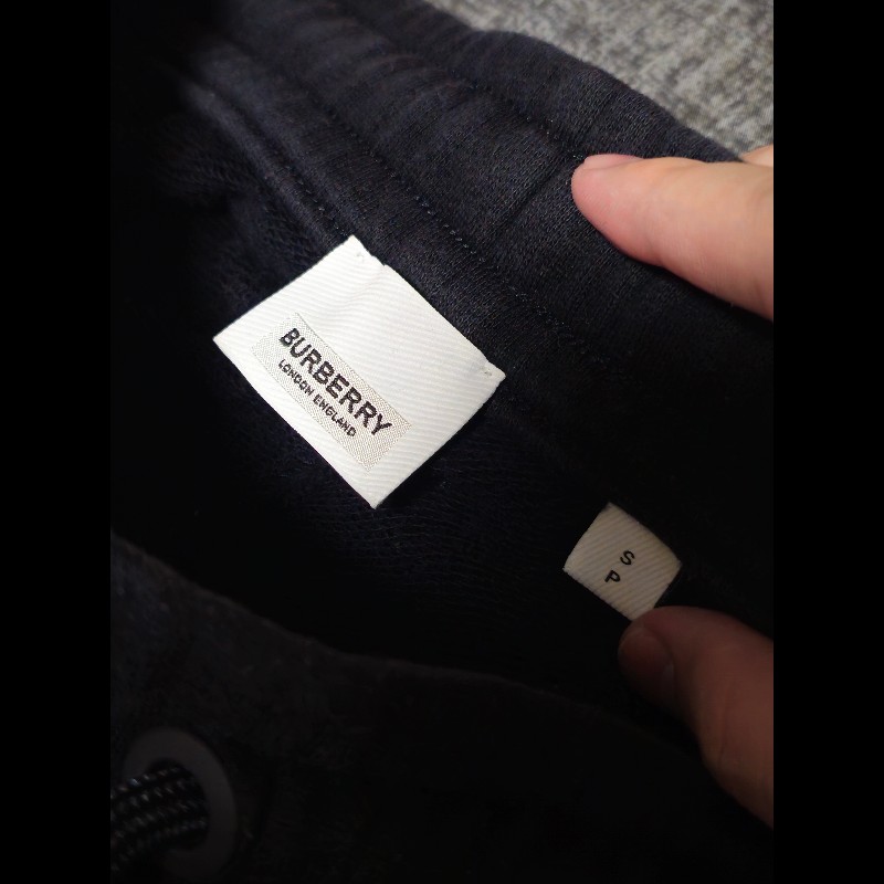 Burberry 格紋飾邊運動棉褲-7