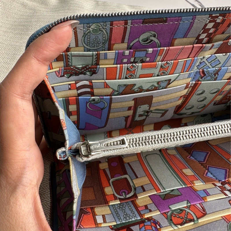 愛馬仕絲巾長夾 超好用-11