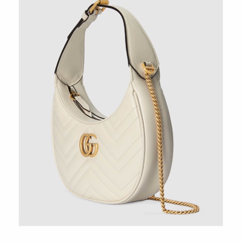 Gucci 女士 GG Marmont半月造型迷你單肩包均碼碼MINI、21.5cm*5cm*11cm-1