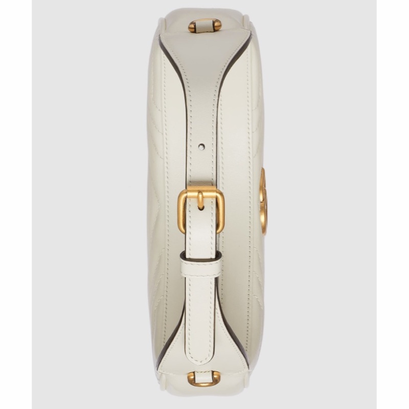 Gucci 女士 GG Marmont半月造型迷你單肩包均碼碼MINI、21.5cm*5cm*11cm-3