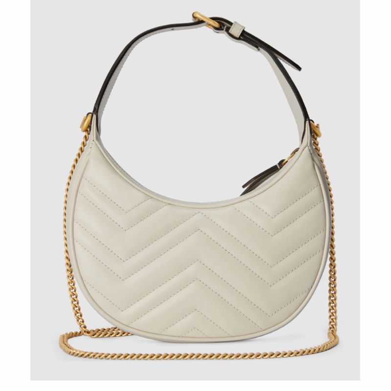 Gucci 女士 GG Marmont半月造型迷你單肩包均碼碼MINI、21.5cm*5cm*11cm-5