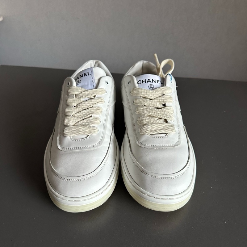 Chanel香奈兒新款雙c空軍板鞋 白色 37碼 98新-1
