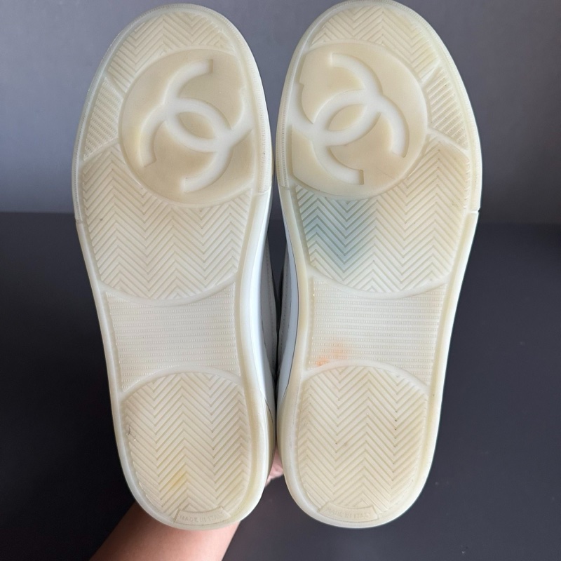 Chanel香奈兒新款雙c空軍板鞋 白色 37碼 98新-6