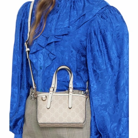 Gucci 女士 GG Emblem 迷你單肩包均碼碼MINI、17.5cm*6.5cm*11cm-7