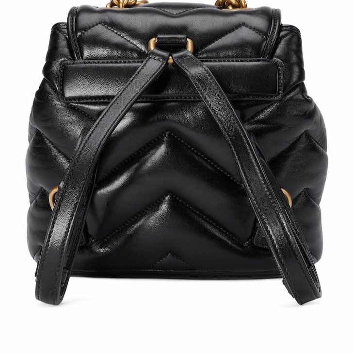 Gucci 女士 GG MARMONT 馬特拉塞凸紋雙肩包均碼碼MINI、20cm*11cm*19cm-2