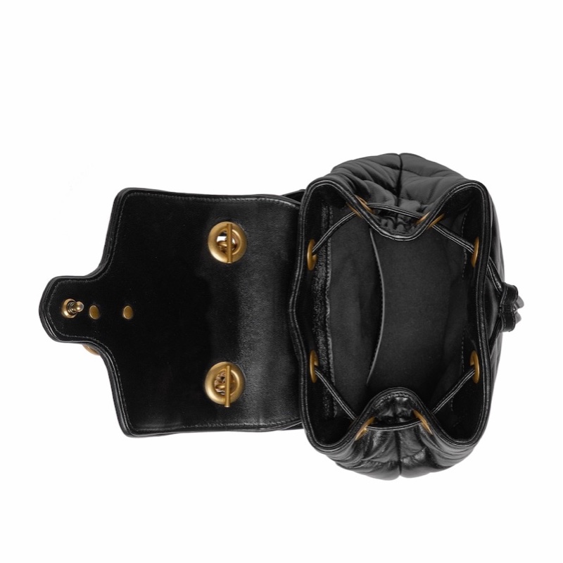 Gucci 女士 GG MARMONT 馬特拉塞凸紋雙肩包均碼碼MINI、20cm*11cm*19cm-4