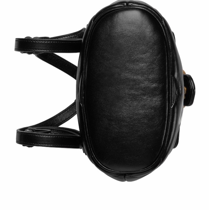 Gucci 女士 GG MARMONT 馬特拉塞凸紋雙肩包均碼碼MINI、20cm*11cm*19cm-6