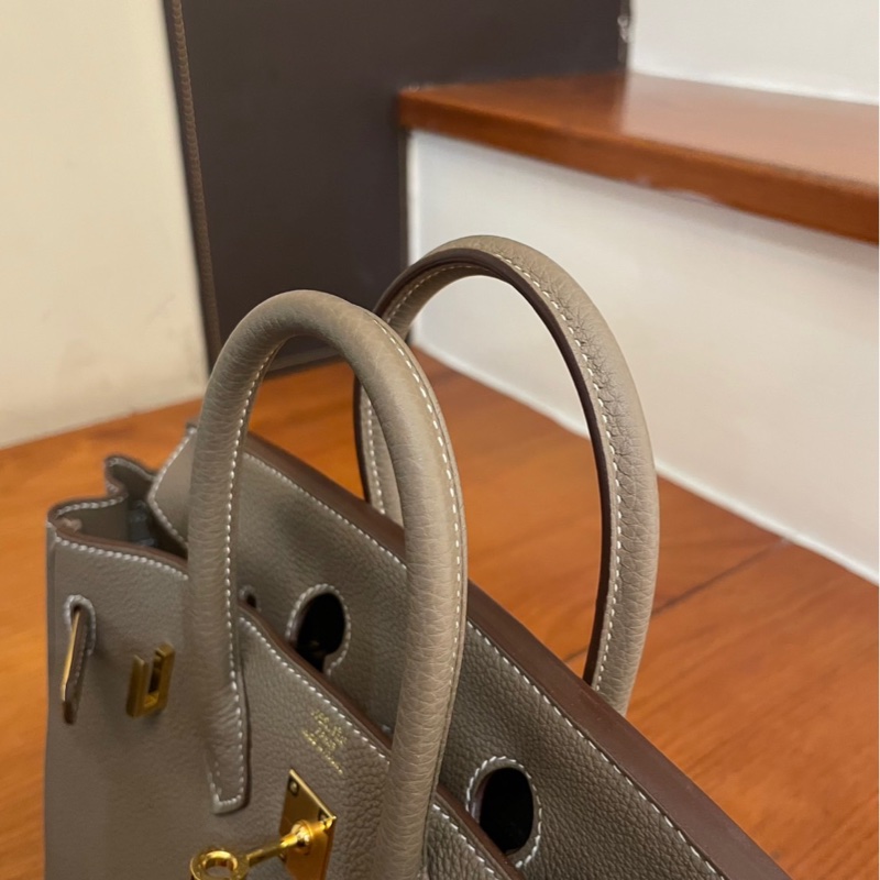 HERMES 大象灰金釦超級新的鉑金25-12