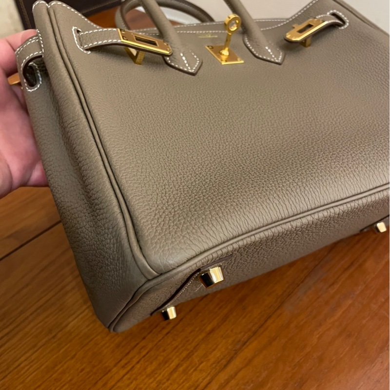 HERMES 大象灰金釦超級新的鉑金25-19