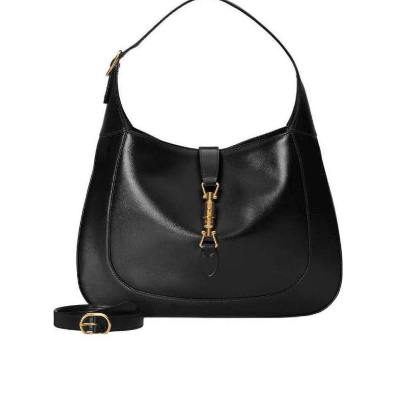 Gucci 女士 黑色Jackie 1961系列中號手袋均碼碼中號、35.5cm*4.5cm*25cm-0