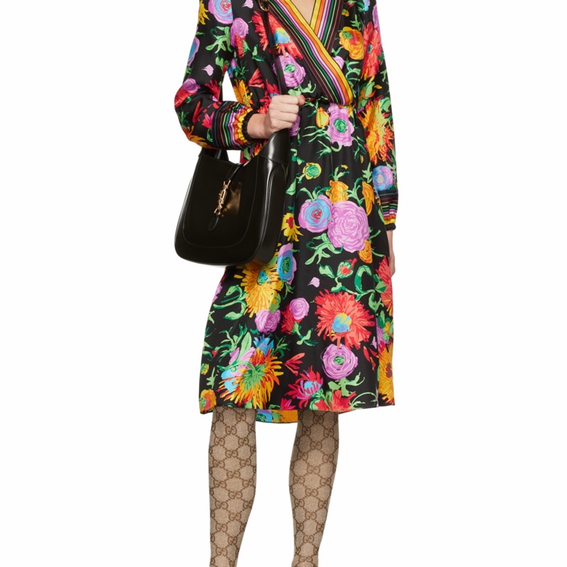 Gucci 女士 黑色Jackie 1961系列中號手袋均碼碼中號、35.5cm*4.5cm*25cm-8