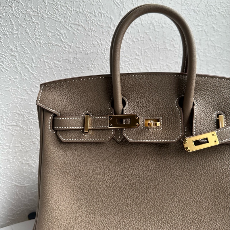 Hermes birkin25大象灰金釦-1