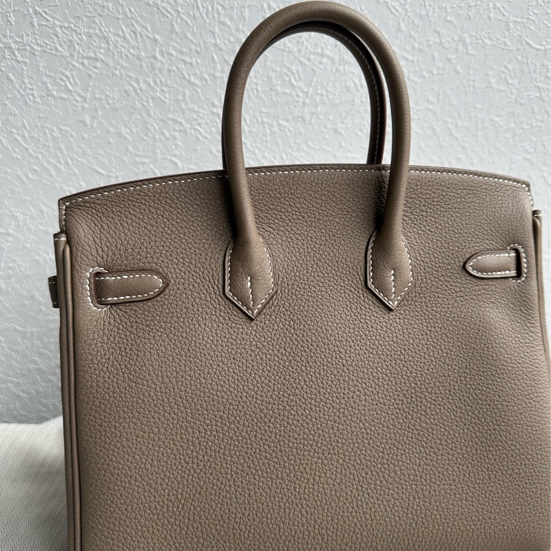 Hermes birkin25大象灰金釦-3