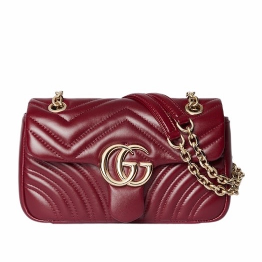 Gucci 女士 GG Marmont 小號單肩包均碼碼小號、22cm*6cm*12.44cm-0