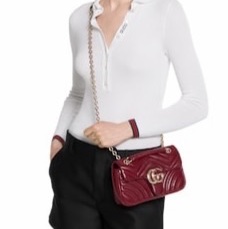 Gucci 女士 GG Marmont 小號單肩包均碼碼小號、22cm*6cm*12.44cm-5