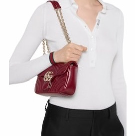 Gucci 女士 GG Marmont 小號單肩包均碼碼小號、22cm*6cm*12.44cm-6