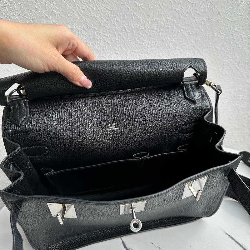 Hermes 吉普賽28黑銀-10
