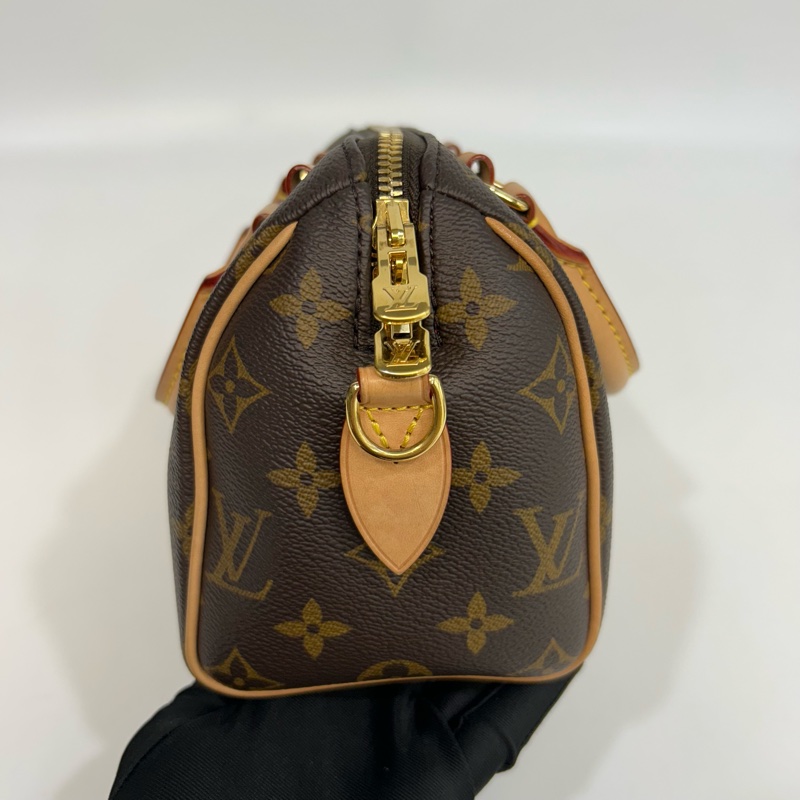 路易威登波士頓20 LV原花奶茶寬背帶Speedy20波士頓包M46222-16