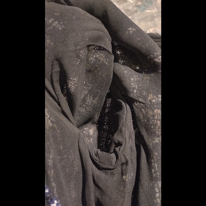 Chanel 深藍底白格加亮片軟呢外套-23